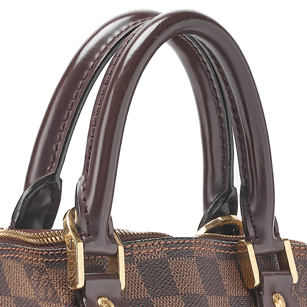 LOUIS VUITTON Louis Vuitton Handbag Alma PM Damier N53151 Brown Gold-Tone Hardware, Pre-Owned