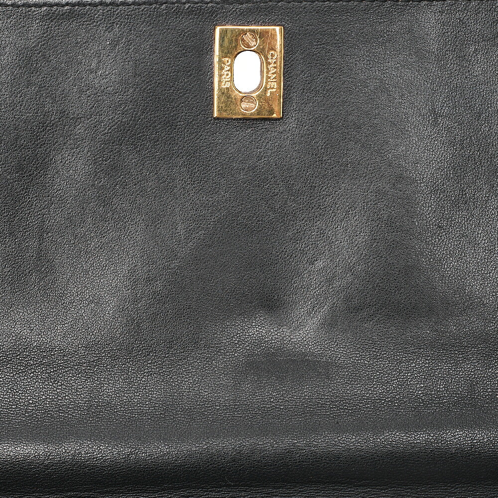 CHANEL Lambskin Matelasse Turnlock One Shoulder Bag Gold-Tone Hardware, Pre-Owned