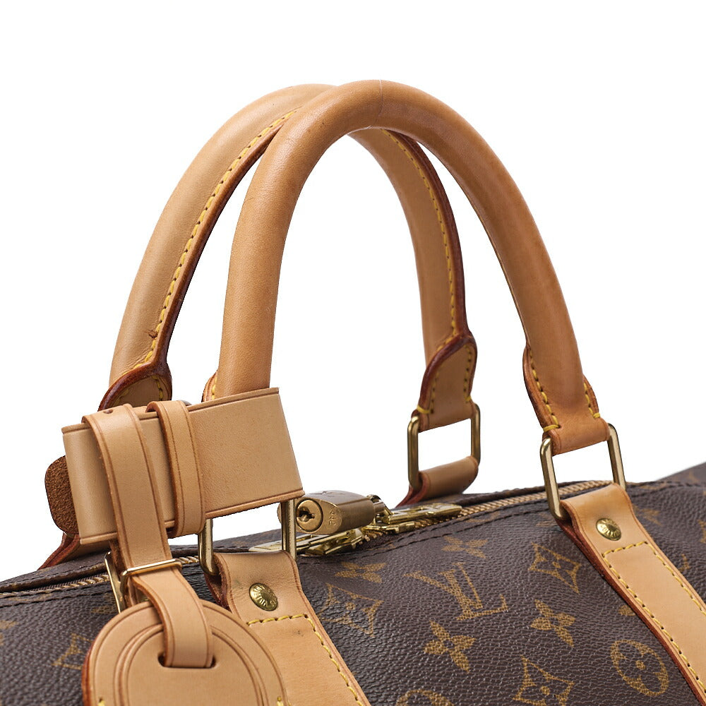 LOUIS VUITTON Louis Vuitton Monogram Keypol 55 Boston Bag M41414 Brown Gold-Tone Hardware, Pre-Owned
