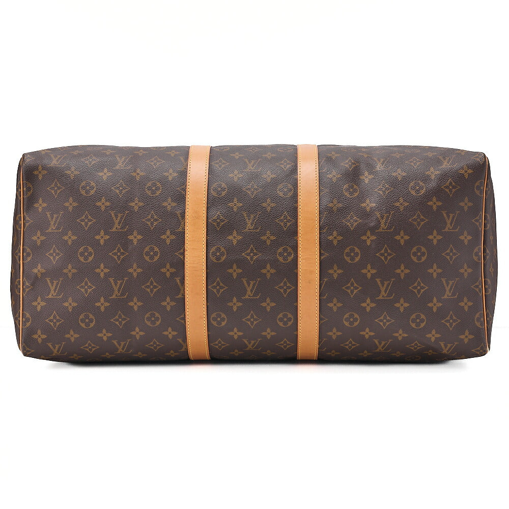LOUIS VUITTON Louis Vuitton Monogram Keypol 55 Boston Bag M41414 Brown Gold-Tone Hardware, Pre-Owned