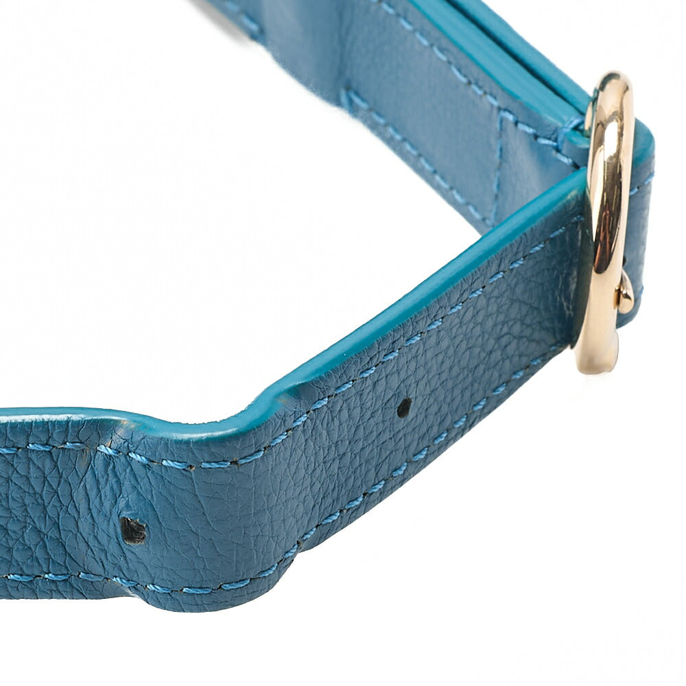 CHANEL Caviar Skin Matelasse Turnlock 2-way Chain Shoulder Deal Green Gold-Tone Hardware, Pre-Owned