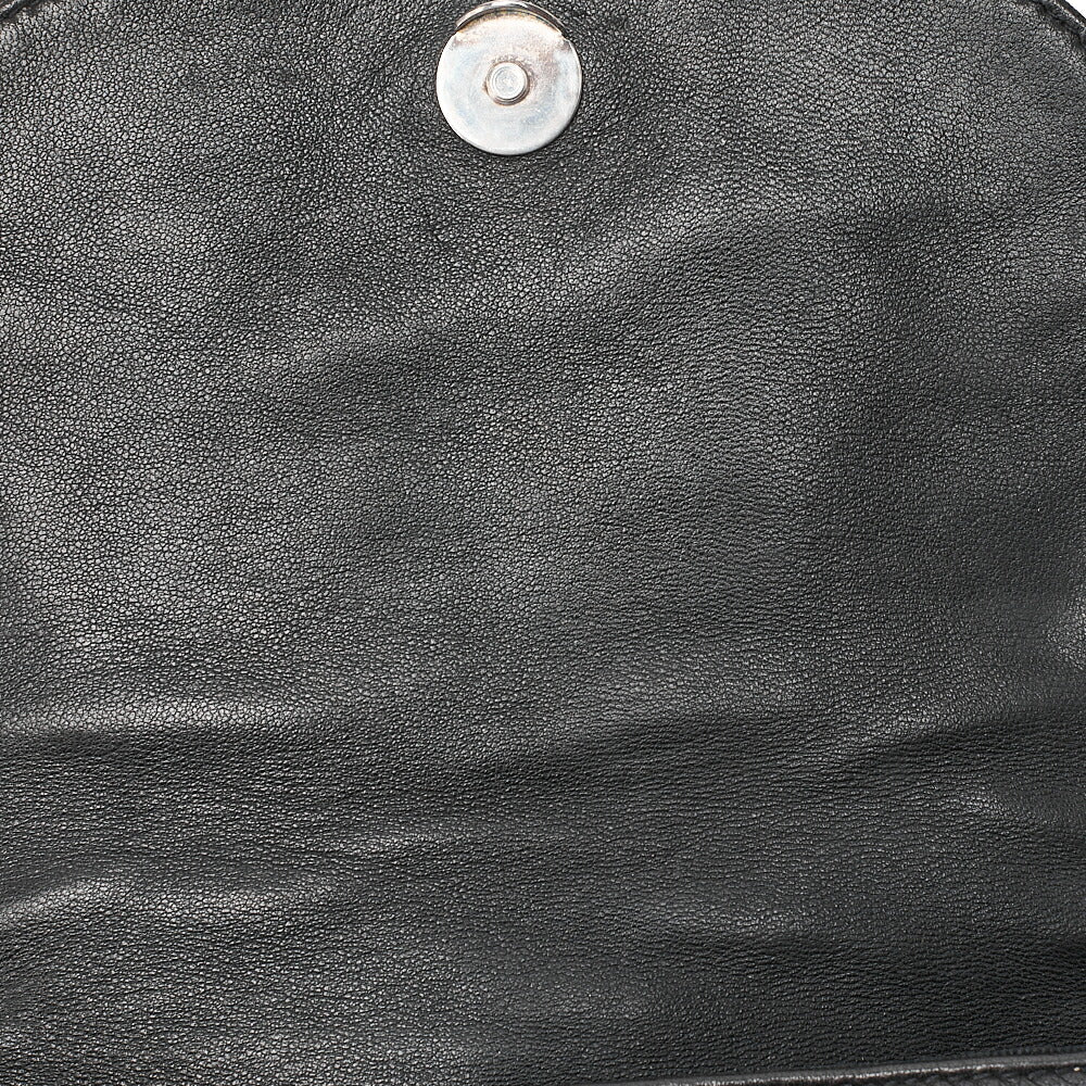 CHANEL Lambskin Cocomark Chain Backpack Black Silver-Tone Hardware, Pre-Owned