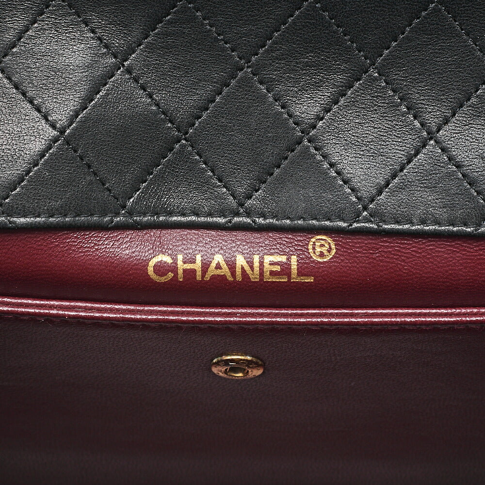 CHANEL Matelasse Trapezoidal 2.55 Lock Single Flap Chain Shoulder Lambskin Black Gold-Tone Hardware, Pre-Owned