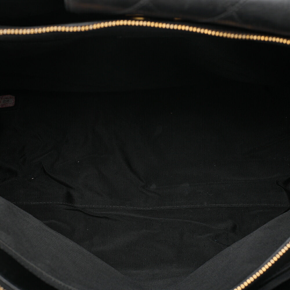 CHANEL Shoulder Bag Supermodel Matelasse Bicolore Double Chain Shoulder Lambskin Black Gold-Tone Hardware, Pre-Owned