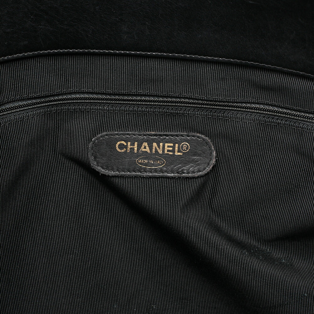 CHANEL Shoulder Bag Supermodel Matelasse Bicolore Double Chain Shoulder Lambskin Black Gold-Tone Hardware, Pre-Owned