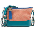 CHANEL Chain Shoulder Bag Matelasse Gabriel Deux Suede ｘ Vintage Calf Bicolor Silver ｘ Gold-Tone Hardware, Pre-Owned