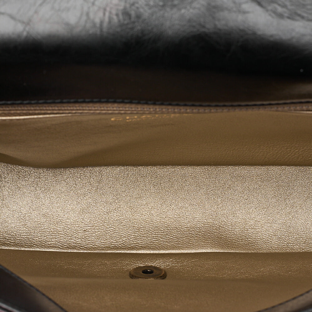 CHANEL Vintage Calf Matelasse Single Chain Shoulder Black Gold-Tone Hardware, Pre-Owned