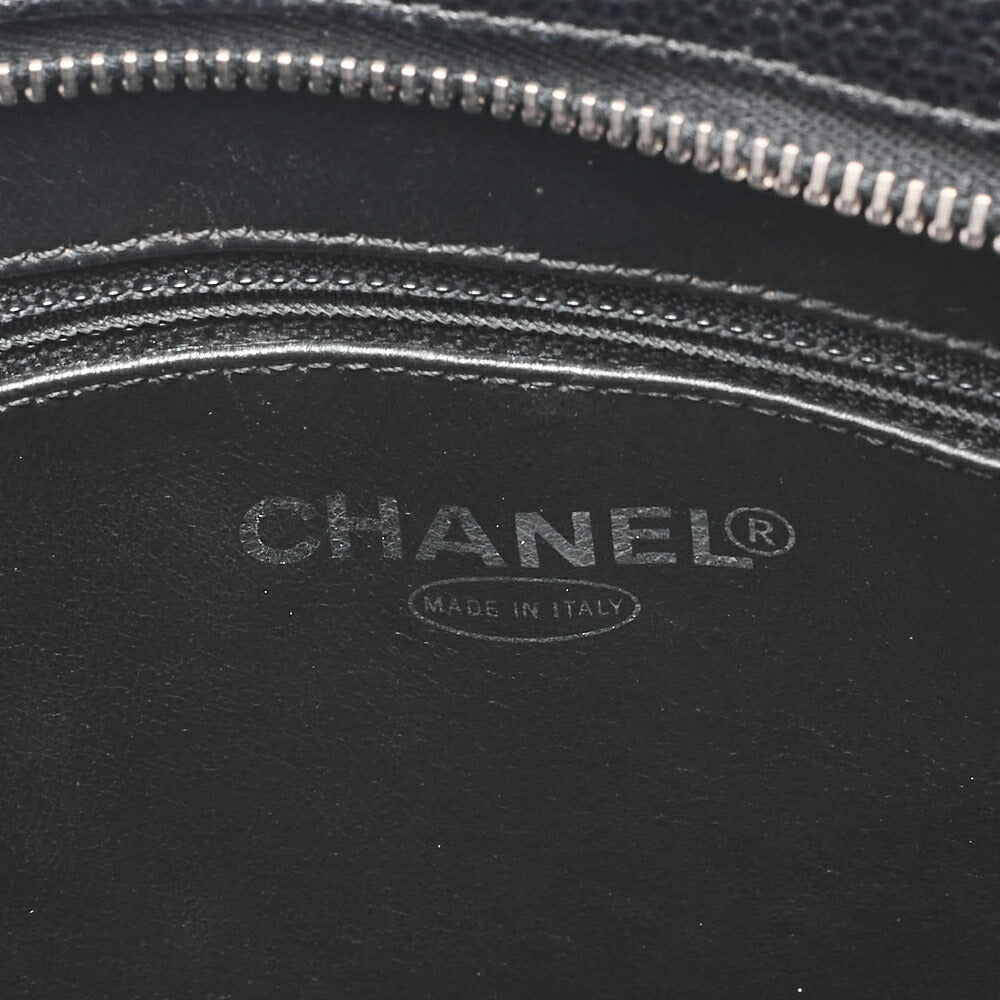 CHANEL Matelasse Reissue Tote Caviar Skin Black Silver-Tone Hardware, Pre-Owned