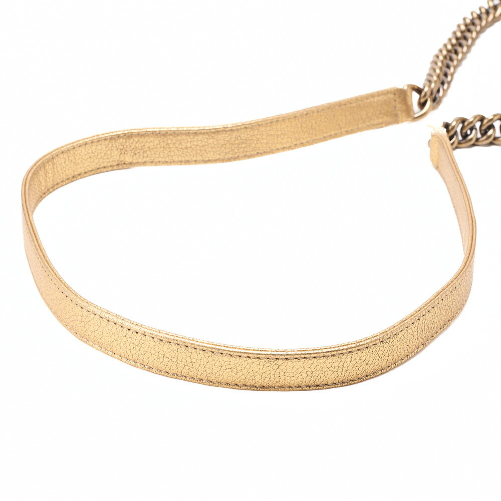 CHANEL Lambskin Trendy CC 2.55 Lock Chain Shoulder Bag Gold Gold-Tone Hardware, Pre-Owned