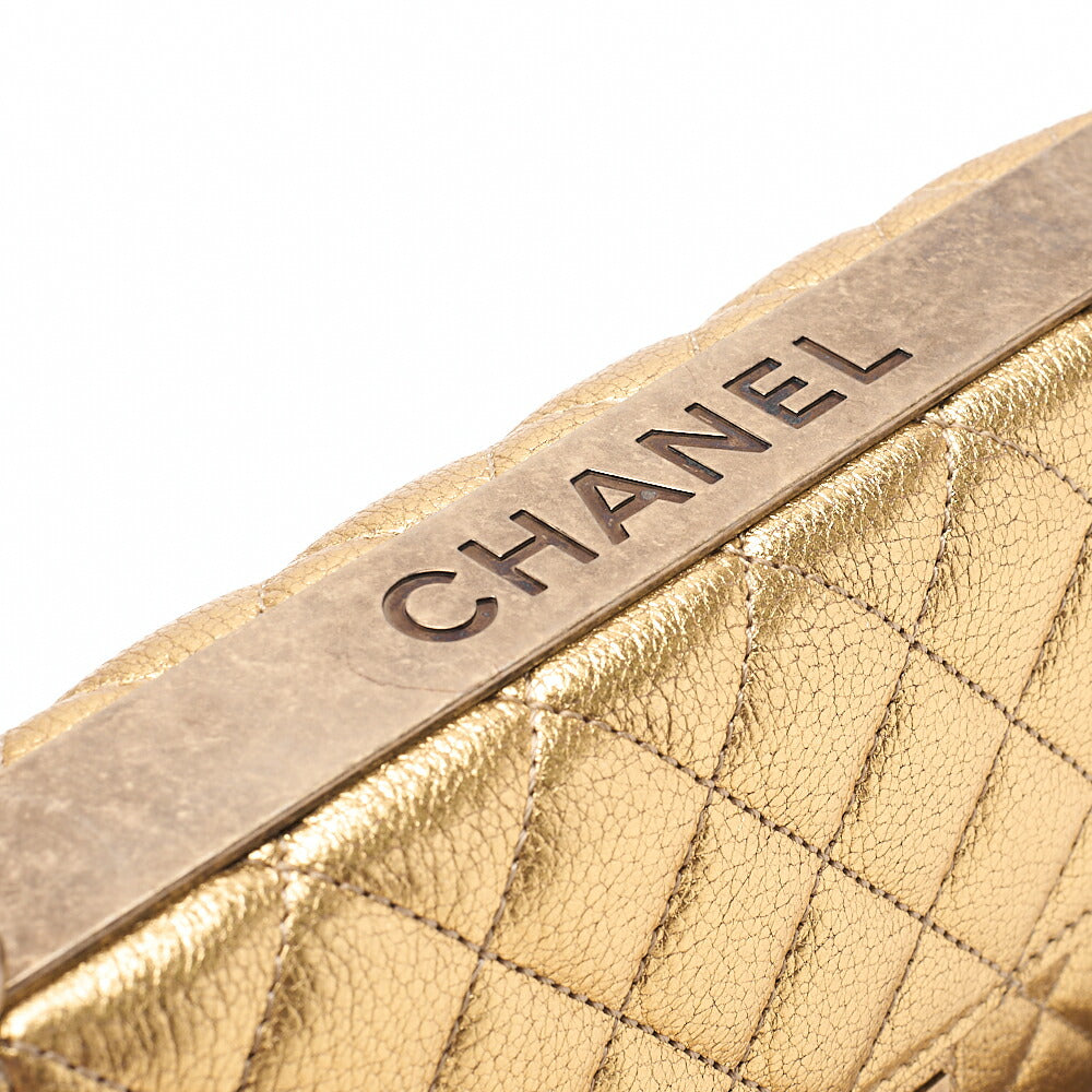 CHANEL Lambskin Trendy CC 2.55 Lock Chain Shoulder Bag Gold Gold-Tone Hardware, Pre-Owned