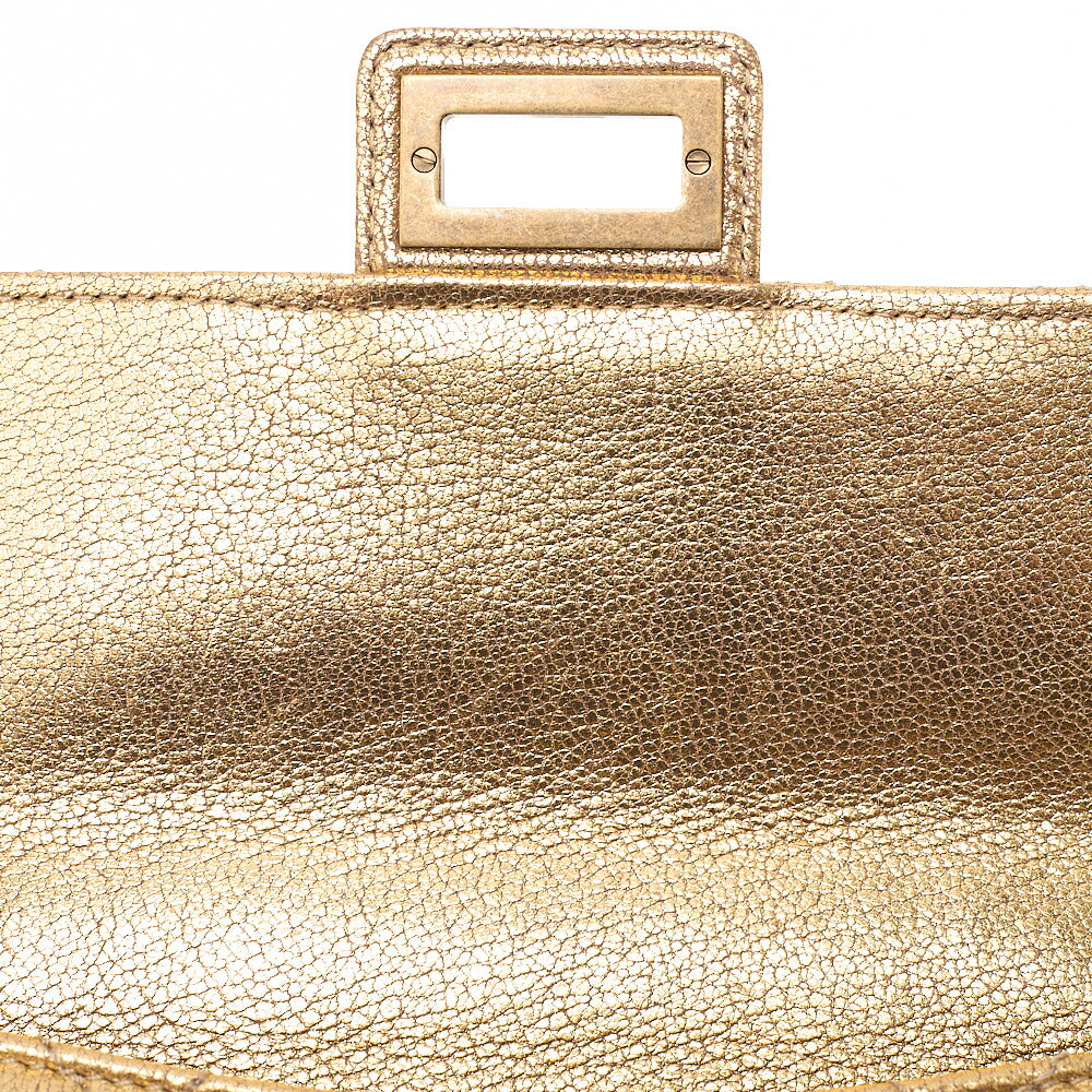 CHANEL Lambskin Trendy CC 2.55 Lock Chain Shoulder Bag Gold Gold-Tone Hardware, Pre-Owned