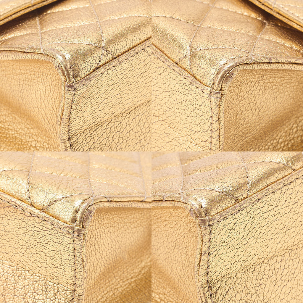 CHANEL Lambskin Trendy CC 2.55 Lock Chain Shoulder Bag Gold Gold-Tone Hardware, Pre-Owned