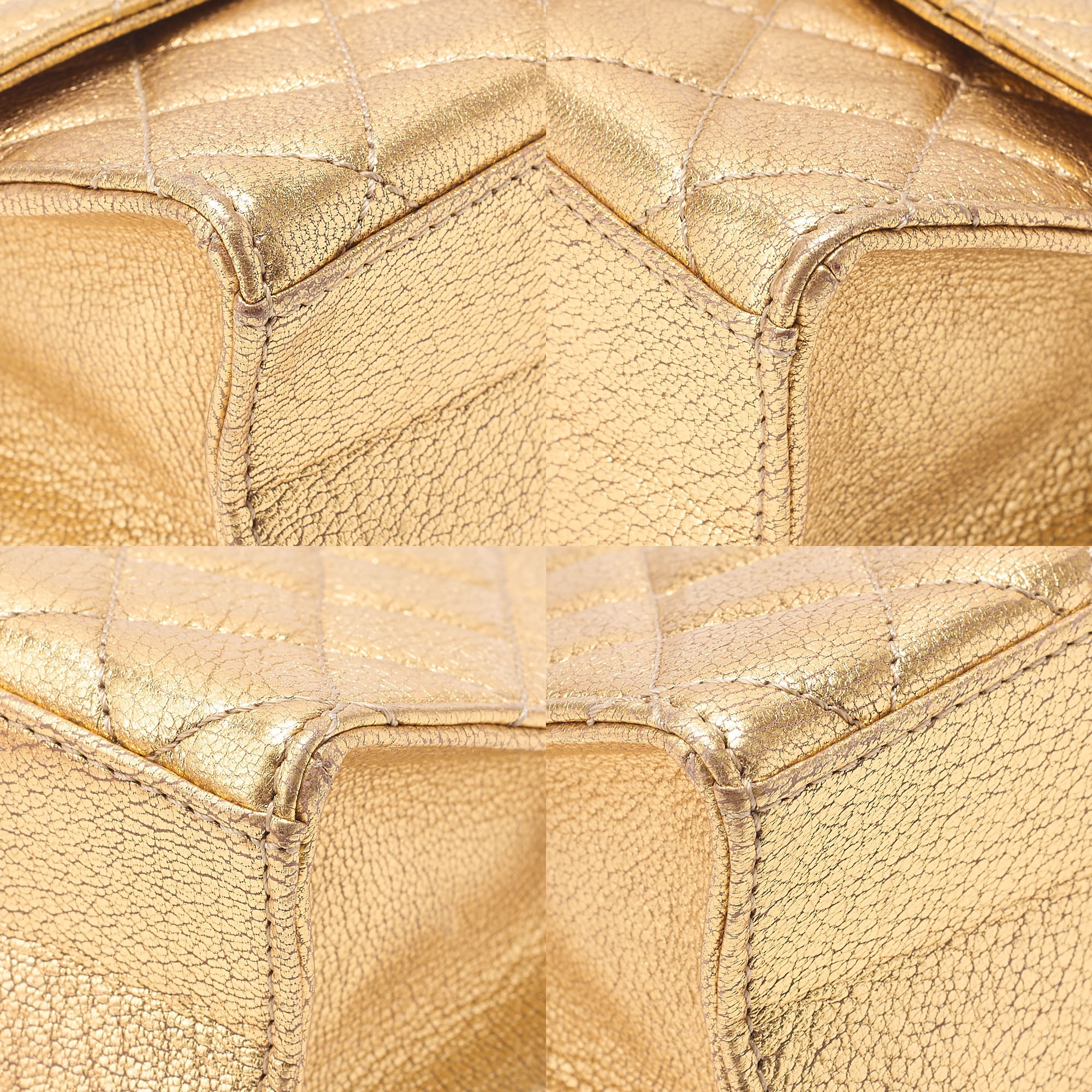 CHANEL Lambskin Trendy CC 2.55 Lock Chain Shoulder Bag Gold Gold-Tone Hardware, Pre-Owned