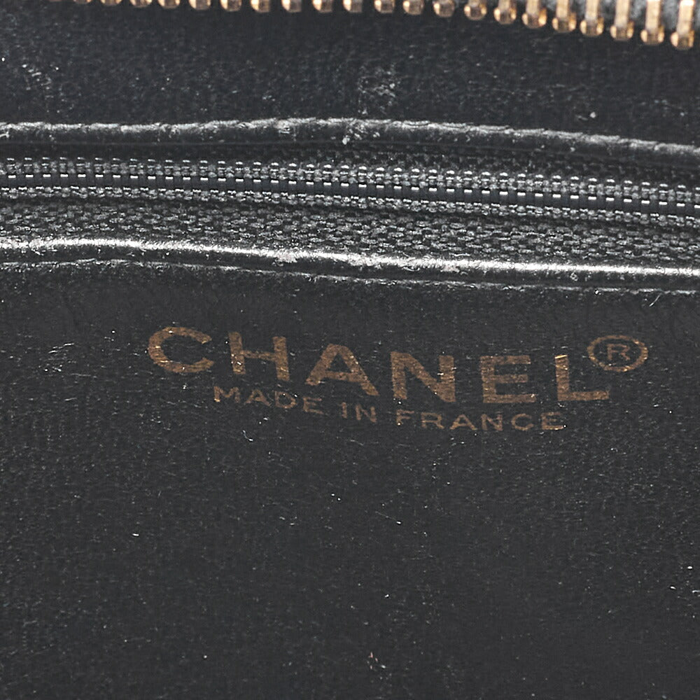 CHANEL Chanel Matelasse Reissue Tote Caviar Skin Black Gold-Tone Hardware, Pre-Owned