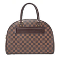 LOUIS VUITTON Louis Vuitton Damier Norita Handbag N41455 Brown Gold-Tone Hardware, Pre-Owned