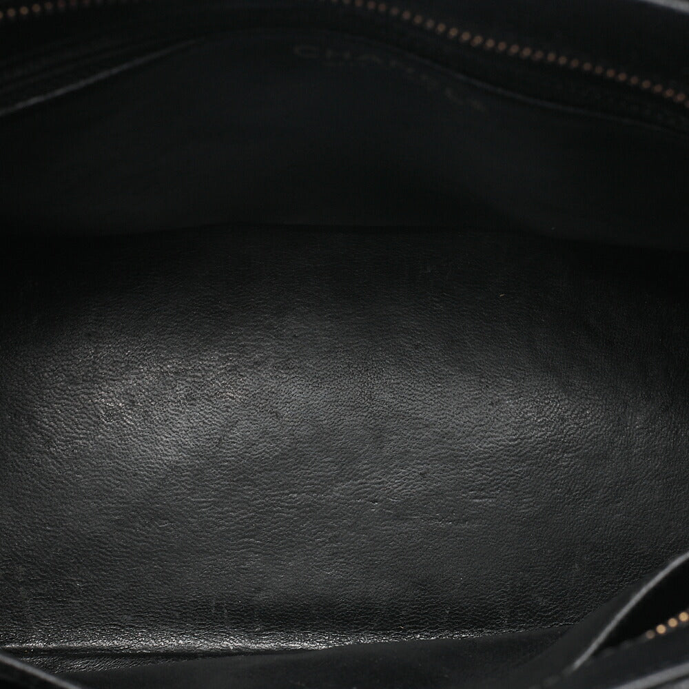 CHANEL Chanel Matelasse Reissue Tote Caviar Skin Black Gold-Tone Hardware, Pre-Owned