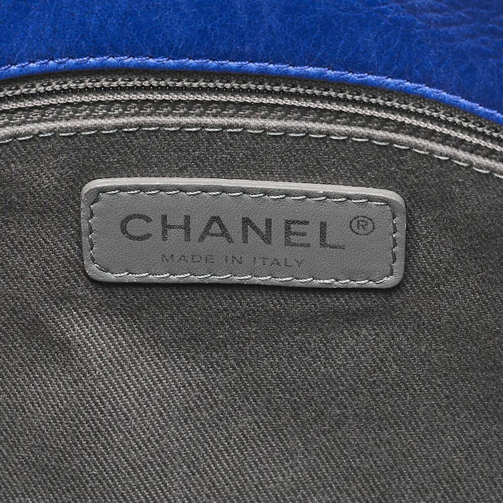 CHANEL Vintage Calf Matelasse Single Chain Shoulder Blue Vintage -Tone Hardware, Pre-Owned