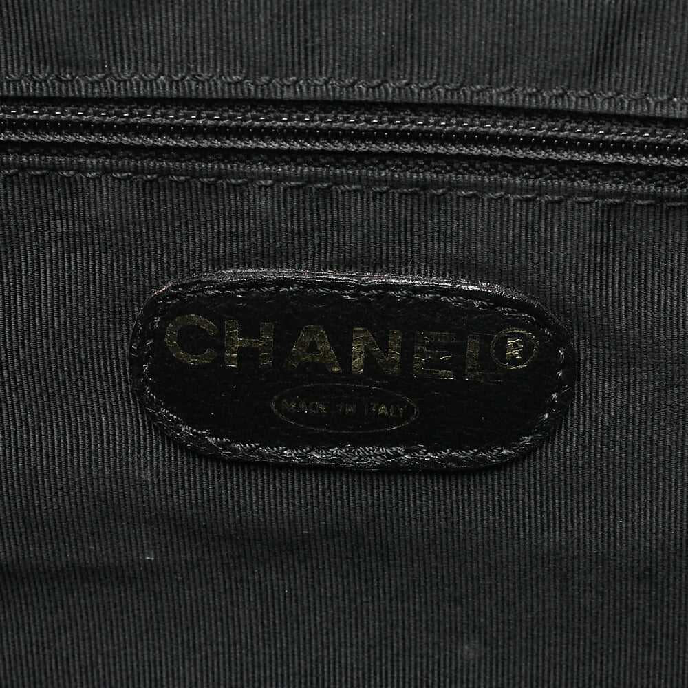 CHANEL Tortoiseshell Pattern Backpack Turn Lock Caviar Skin Black Gold-Tone Hardware, Pre-Owned