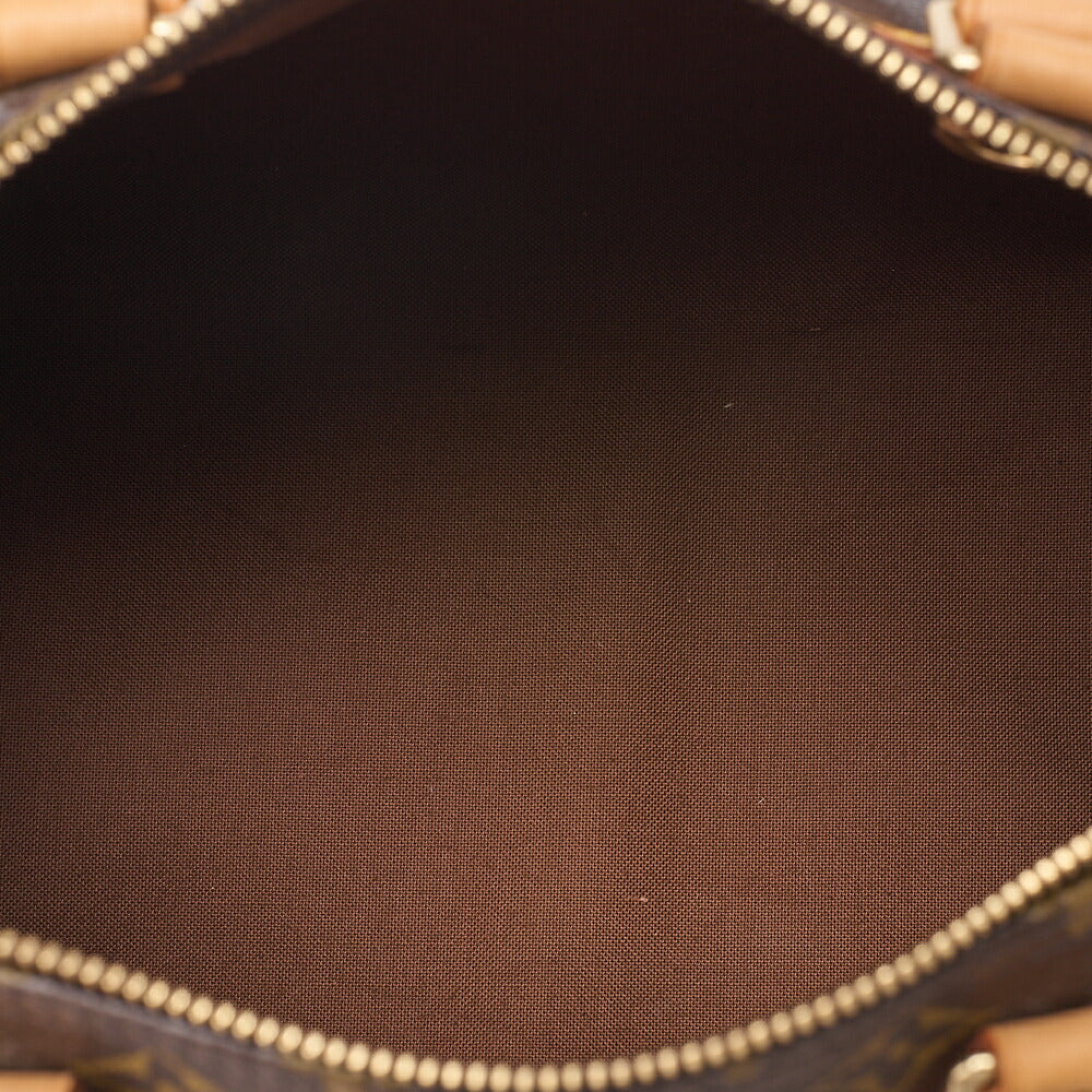 LOUIS VUITTON Louis Vuitton Monogram Speedy 30 Handbag M41526 Brown Gold-Tone Hardware, Pre-Owned
