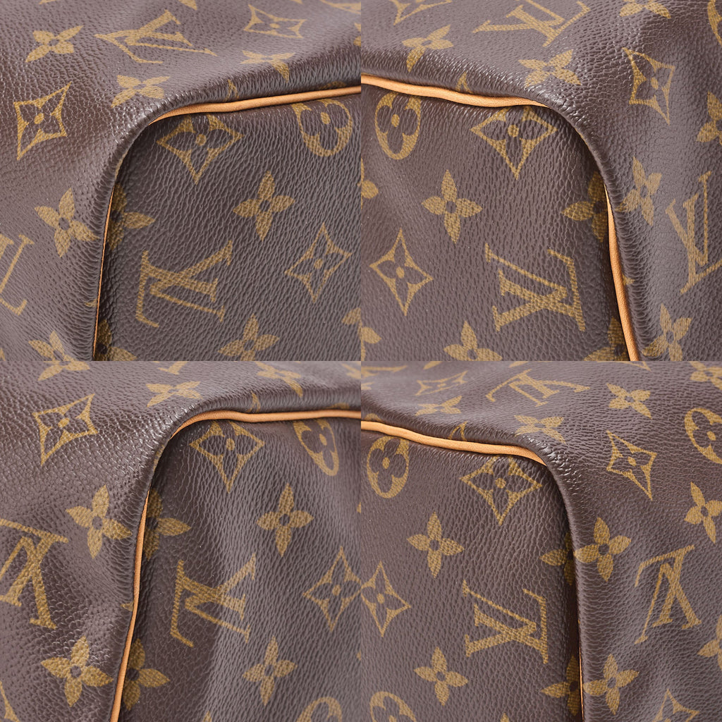 LOUIS VUITTON Louis Vuitton Monogram Speedy 30 Handbag M41526 Brown Gold-Tone Hardware, Pre-Owned
