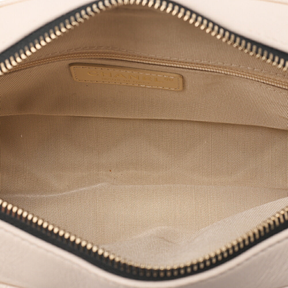 CHANEL Chanel Matelasse Coco Mark Chain Shoulder Bag Calfskin Bicolor Gold-Tone Hardware, Pre-Owned
