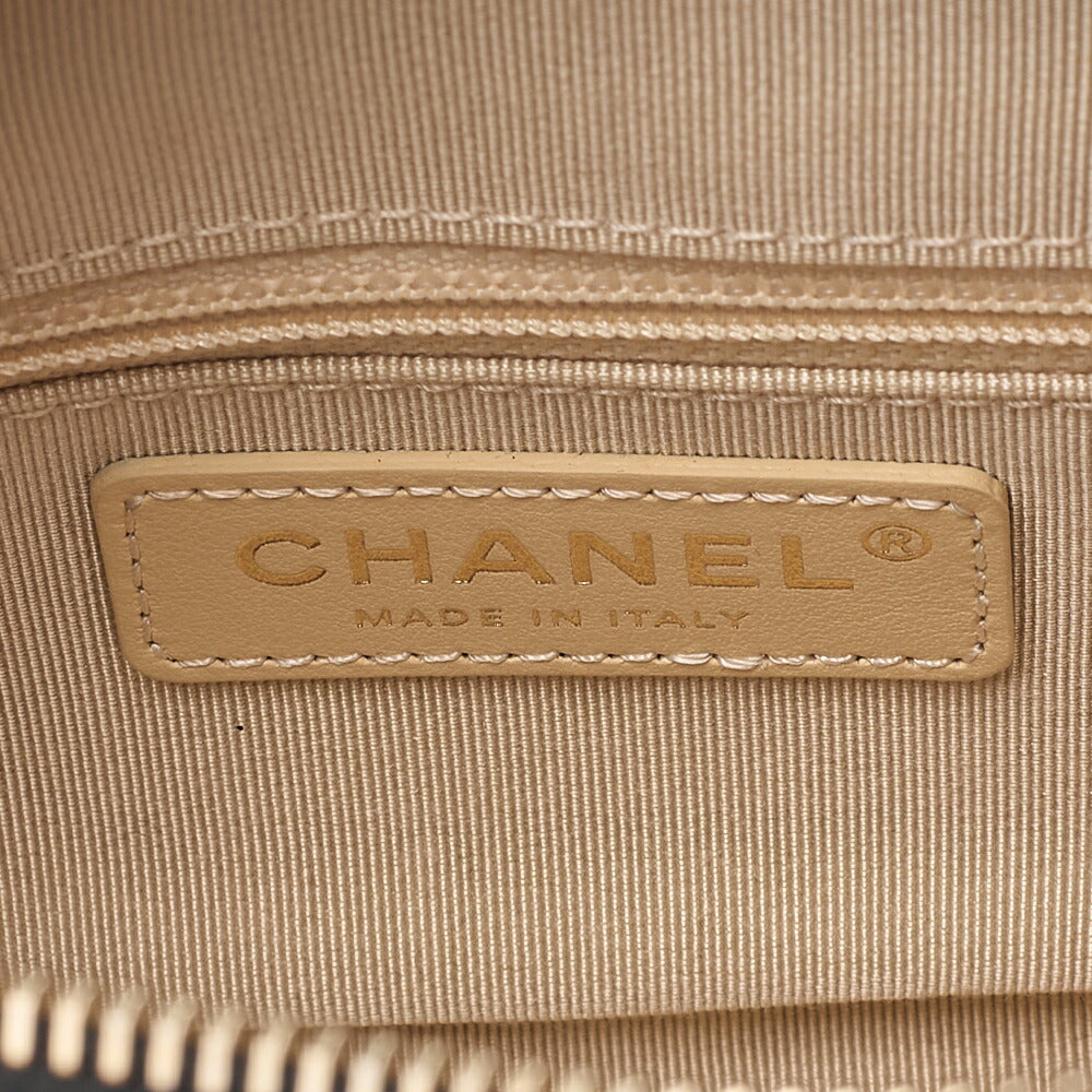 CHANEL Chanel Matelasse Coco Mark Chain Shoulder Bag Calfskin Bicolor Gold-Tone Hardware, Pre-Owned