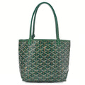 GOYARD Goyard Saint-Louis Junior Mini Tote Bag Coating Canvas Green Silver-Tone Hardware, Pre-Owned
