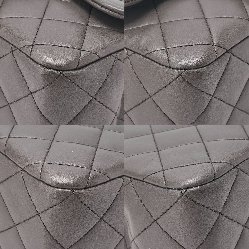 CHANEL Chanel Matelasse Lambskin Turn Lock Single Chain Shoulder Khaki Silver-Tone Hardware, Pre-Owned
