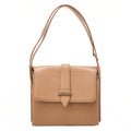 CHANEL Chanel Caviar Skin Belt Coco Mark Shoulder Bag Beige Gold-Tone Hardware, Pre-Owned