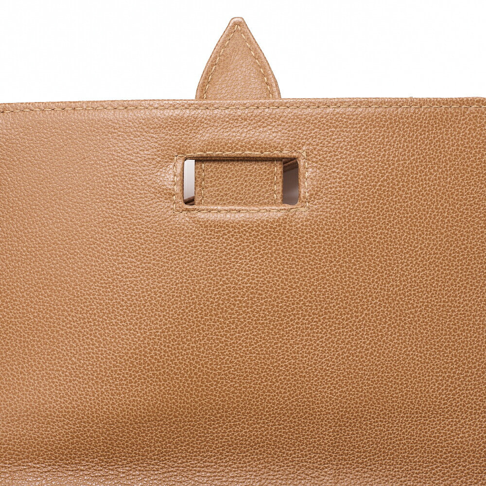 CHANEL Chanel Caviar Skin Belt Coco Mark Shoulder Bag Beige Gold-Tone Hardware, Pre-Owned