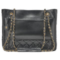 CHANEL Matelasse with Pull Charm Double Chain Shoulder Lambskin Black Gold-Tone Hardware, Pre-Owned