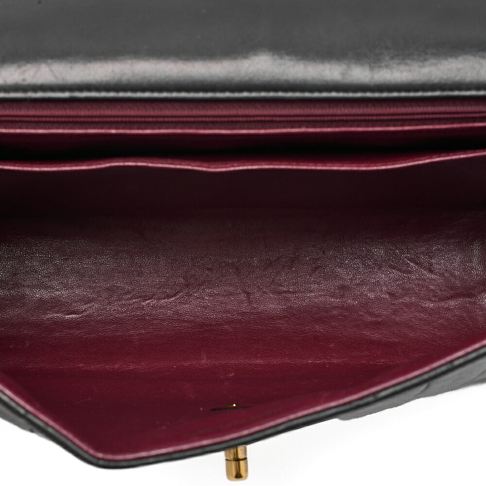 CHANEL Lambskin Mademoiselle DecaCoco Single Flap Shoulder Gold-Tone Hardware, Pre-Owned