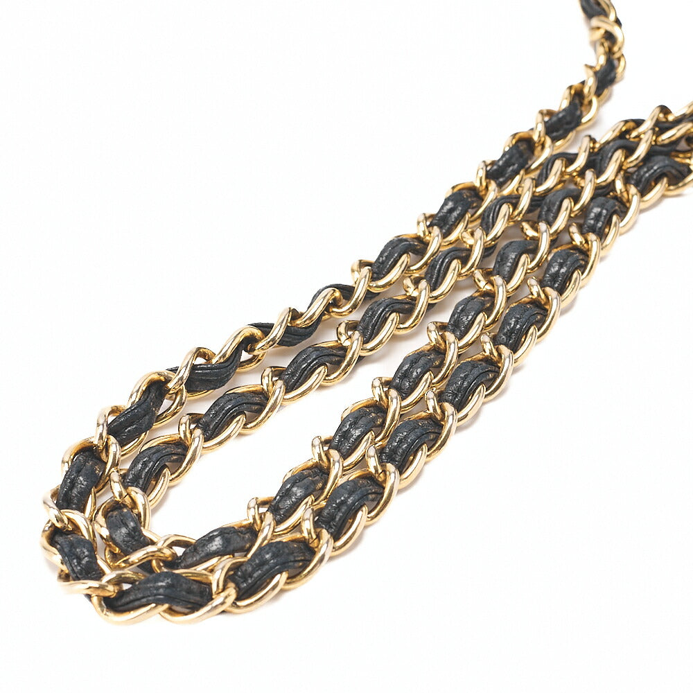 CHANEL Matelasse Full Flap Lambskin Black Top Coco Mark Chain Shoulder Gold-Tone Hardware, Pre-Owned