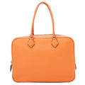 HERMES Plume 32 Taurillon Handbag Orange Gold-Tone Hardware, Pre-Owned