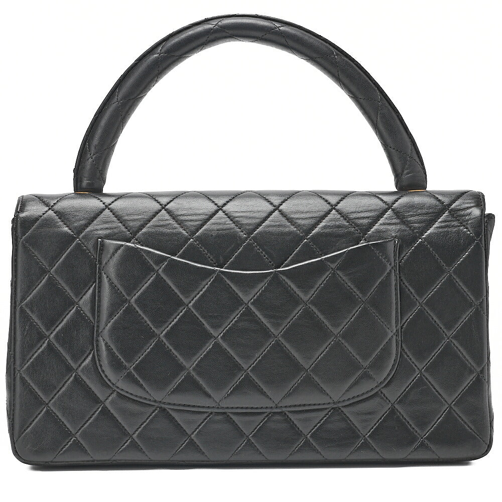 CHANEL Handbag Matelasse Parent-Child Bag Parents Only Lambskin Black Gold-Tone Hardware, Pre-Owned