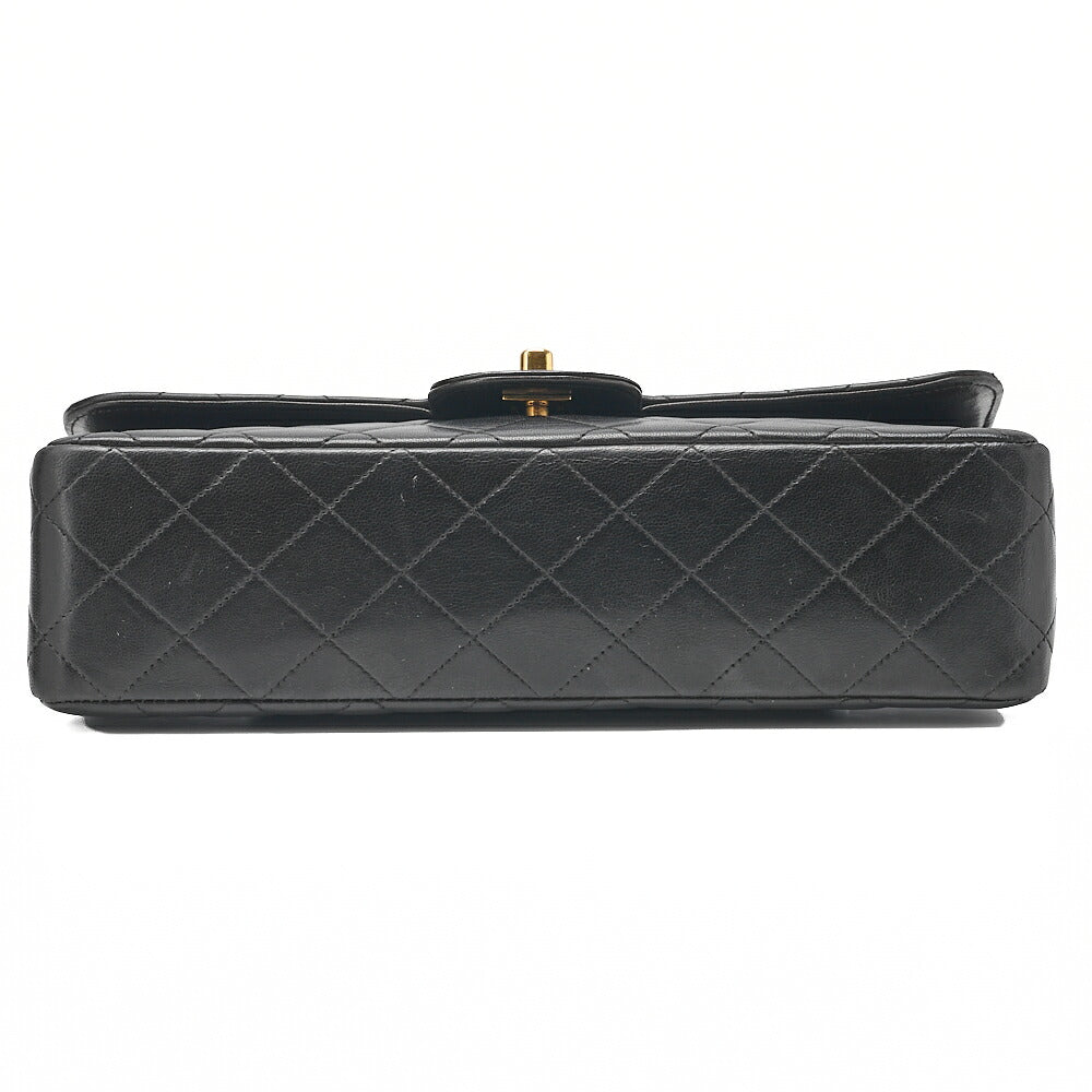 CHANEL Handbag Matelasse Parent-Child Bag Parents Only Lambskin Black Gold-Tone Hardware, Pre-Owned