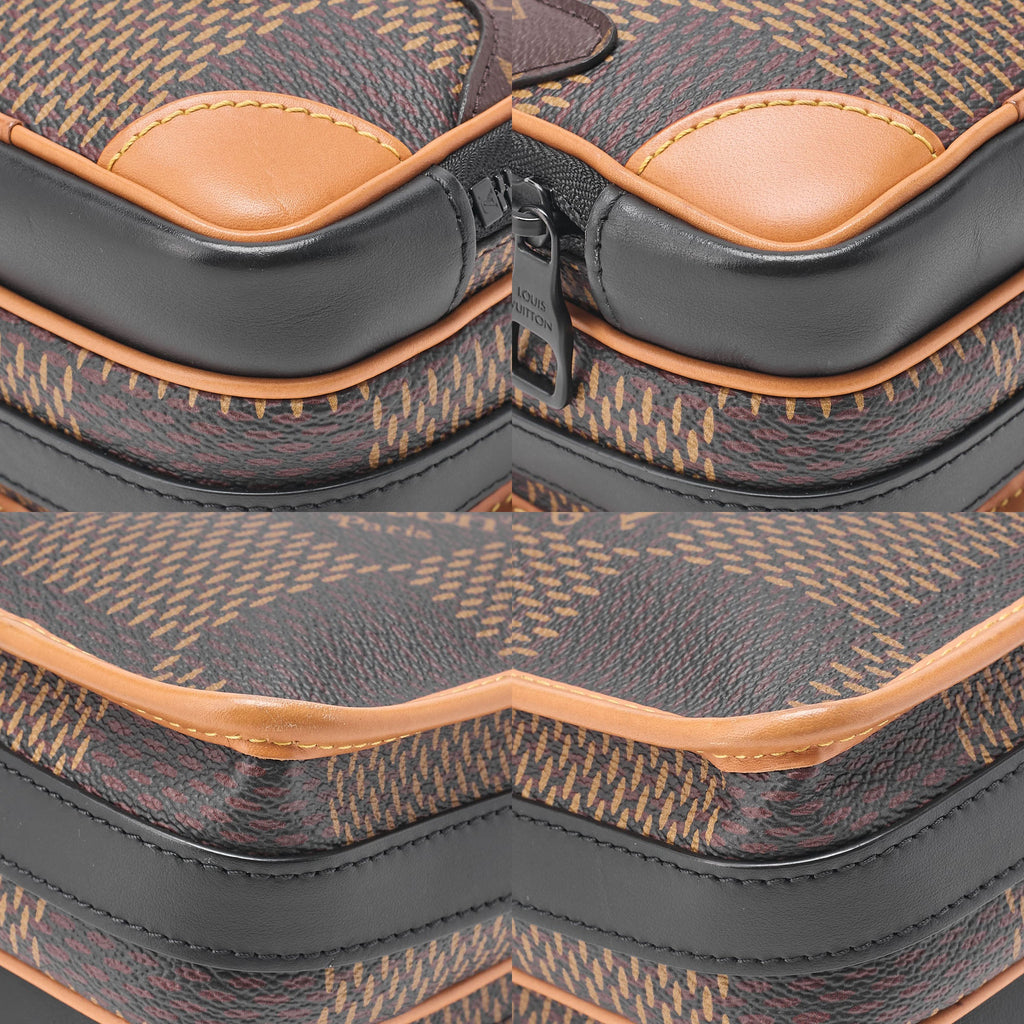 LOUIS VUITTON Louis Vuitton Damier Giant Amazon NIGO Collaboration Messenger N40357 Brown Black-Tone Hardware, Pre-Owned