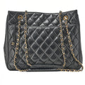 CHANEL Matelasse Double Chain Shoulder with Pull Charm Lambskin Black Gold-Tone Hardware, Pre-Owned