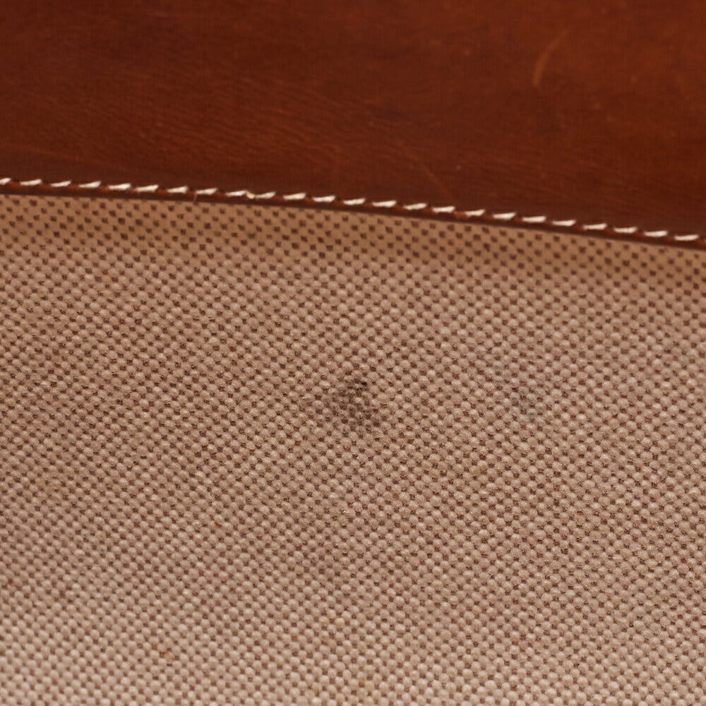 HERMES Hermes Evelyn GM 1-En Shoulder Bag Toile x Balenia Brown Silver-Tone Hardware, Pre-Owned