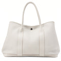 HERMES Hermes Garden Party PM Tote Bag Negonda Pearl Gray Silver-Tone Hardware, Pre-Owned