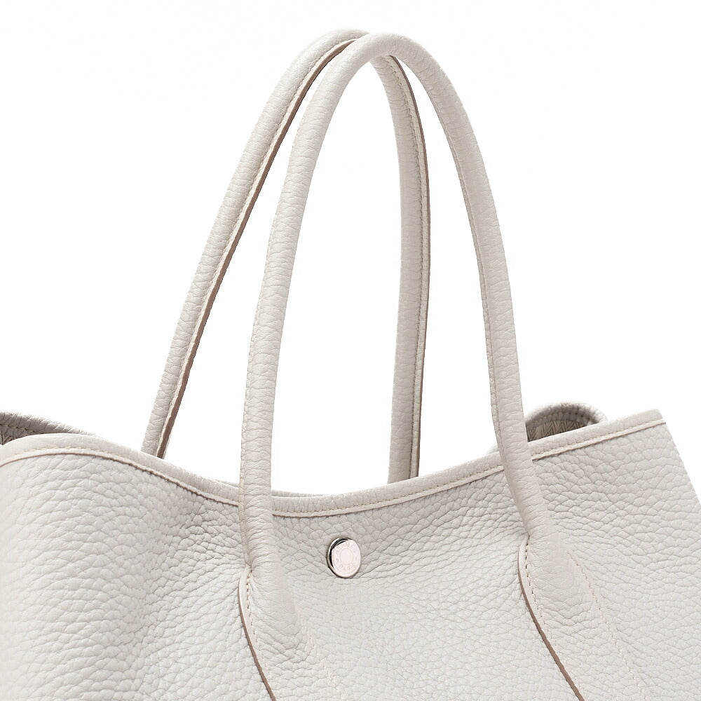 HERMES Hermes Garden Party PM Tote Bag Negonda Pearl Gray Silver-Tone Hardware, Pre-Owned