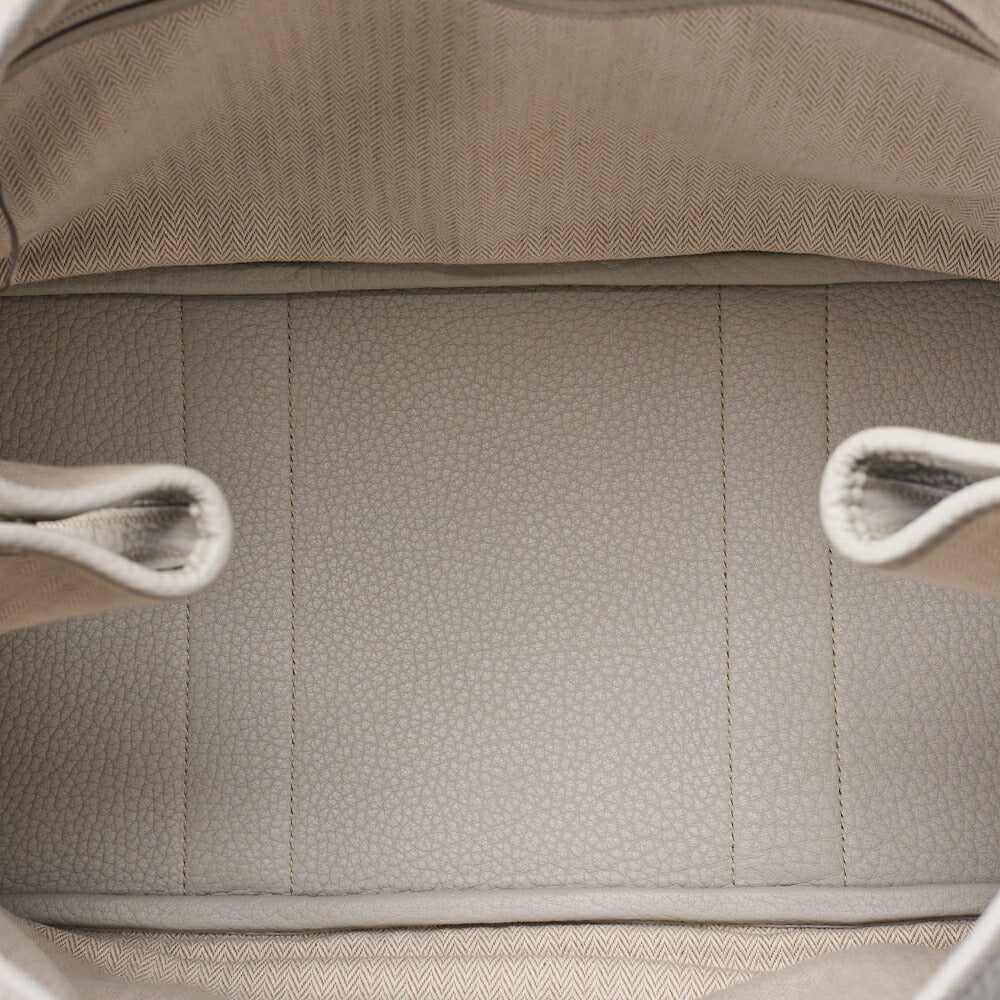 HERMES Hermes Garden Party PM Tote Bag Negonda Pearl Gray Silver-Tone Hardware, Pre-Owned