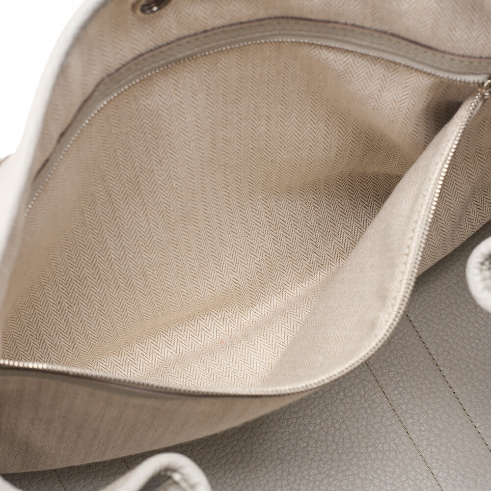 HERMES Hermes Garden Party PM Tote Bag Negonda Pearl Gray Silver-Tone Hardware, Pre-Owned