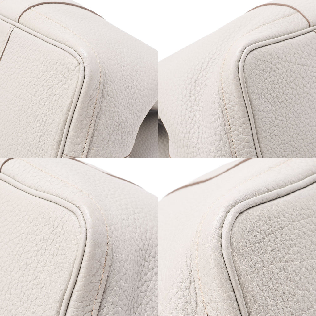 HERMES Hermes Garden Party PM Tote Bag Negonda Pearl Gray Silver-Tone Hardware, Pre-Owned