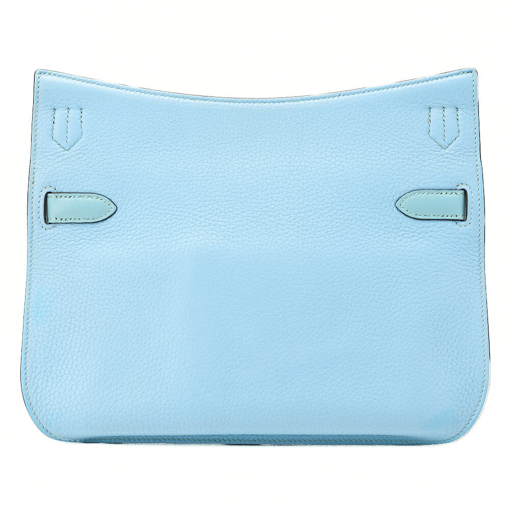 HERMES Hermes Gypsy ?re 28 Shoulder Bag Taurillon Clemence x Swift Blue Atoll Silver-Tone Hardware, Pre-Owned