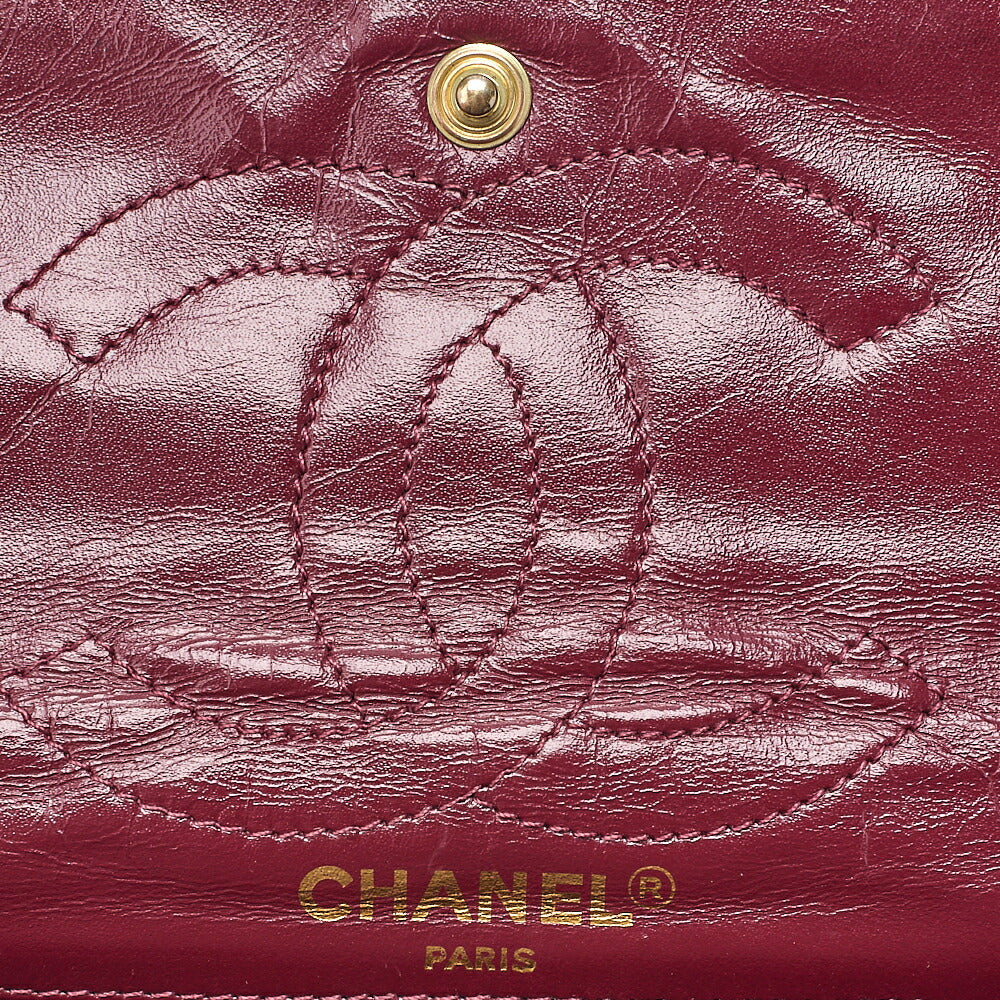 CHANEL Lambskin Matelasse 27cm Paris Limited Double Flap Shoulder Bag Black Gold-Tone Hardware, Pre-Owned