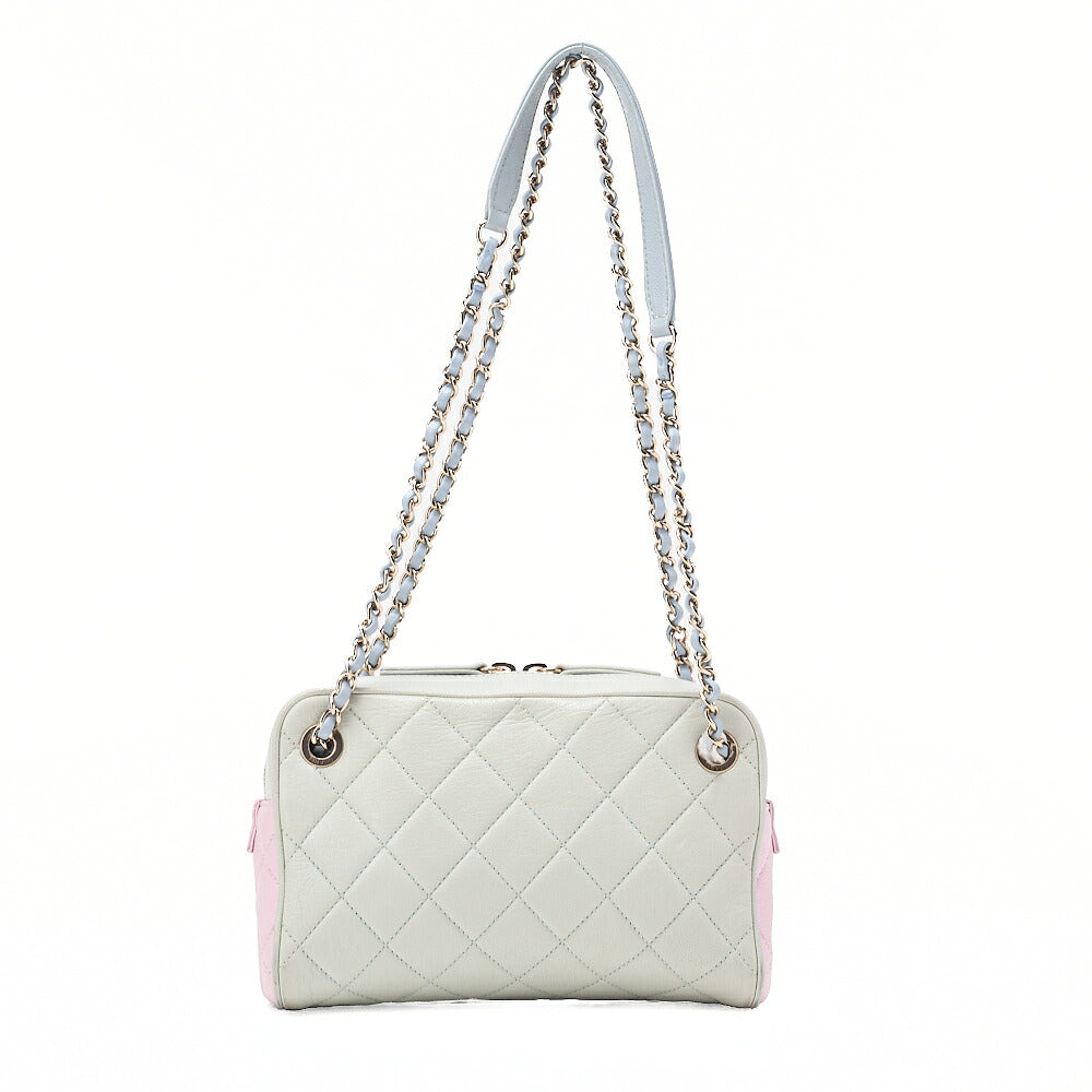 CHANEL Leather Coco Mark Chain Shoulder with Pouch Multicolor Gold-Tone Hardware, Pre-Owned