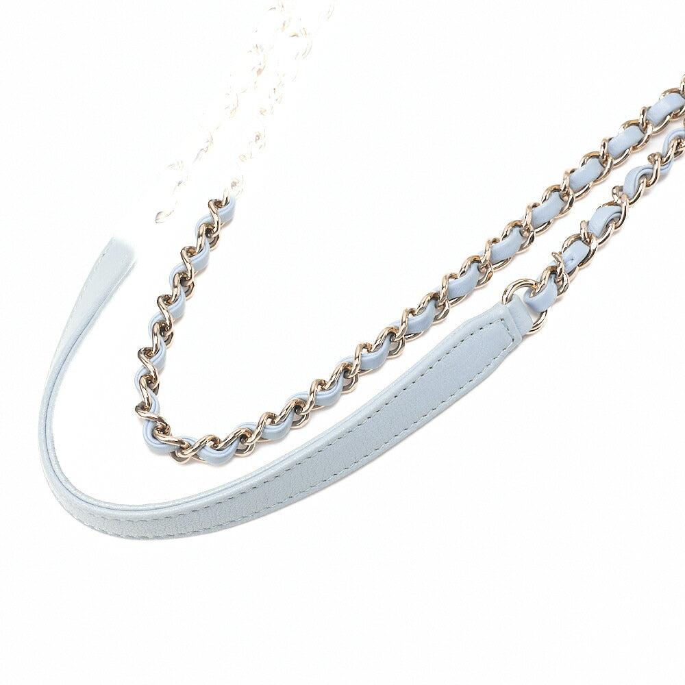 CHANEL Leather Coco Mark Chain Shoulder with Pouch Multicolor Gold-Tone Hardware, Pre-Owned