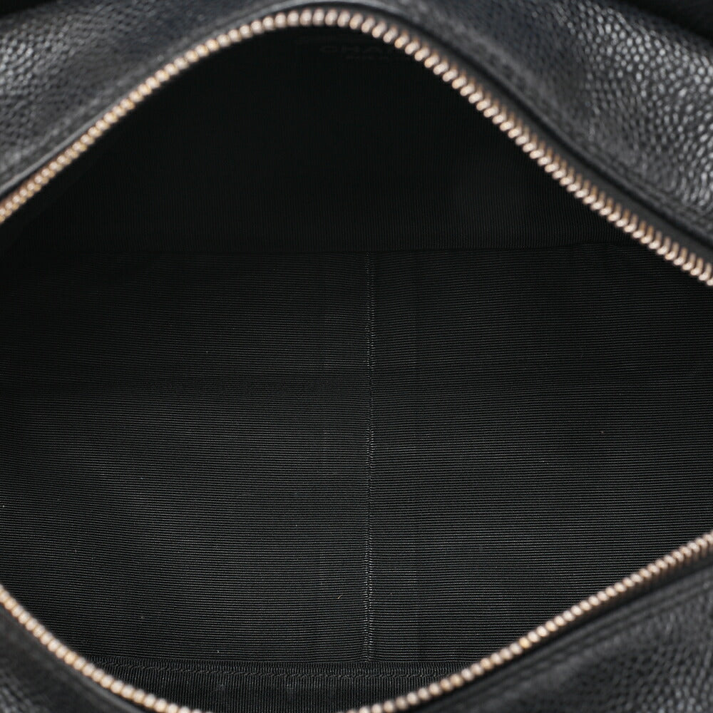 CHANEL Tote Bag Matelasse Caviar Skin Coco Mark PTT Double Chain Tote Black Gold-Tone Hardware, Pre-Owned