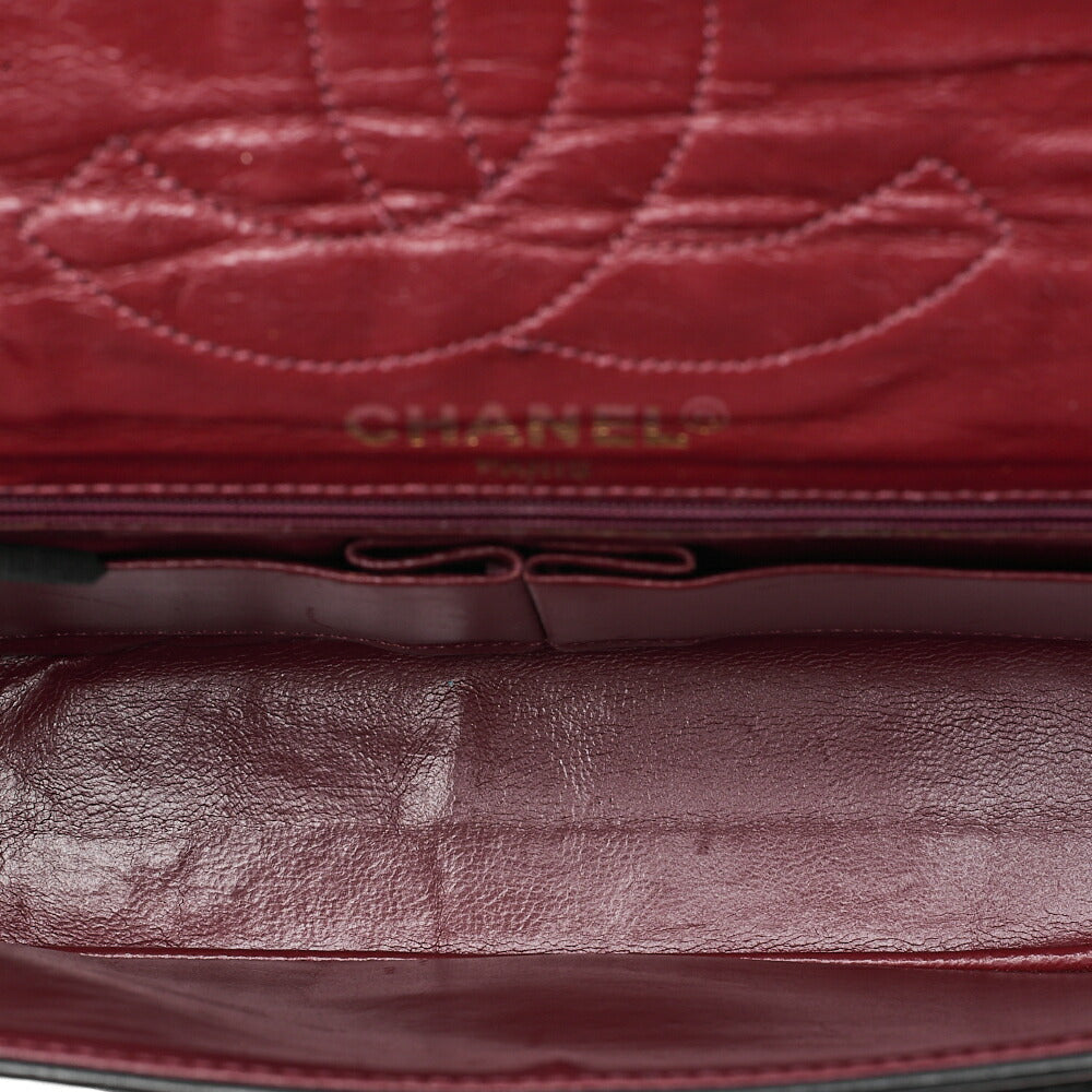 CHANEL Lambskin Matelasse 25cm Paris Limited Double Flap Shoulder Bag Black Gold-Tone Hardware, Pre-Owned